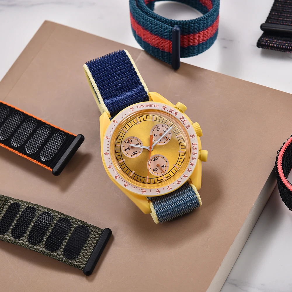 Enhanced Elastic Nylon Watch Band - Adjustable Lightweight & Sweatproof Unisex Strap