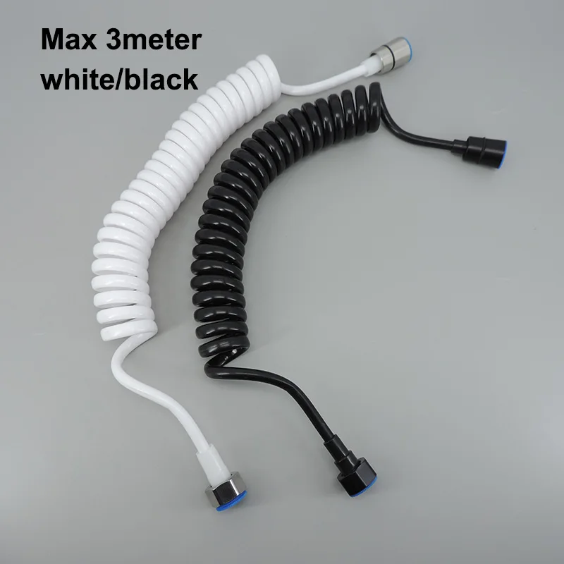 Flexible Spring long Shower Head 3m Stainless Telephone Toilet Bidet Sprayer water Tube Hose pipe for Bathroom