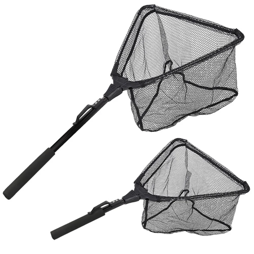 Telescopic Fishing Net Folding Aluminum Frame Handle Landing Nets Carp Tackle 