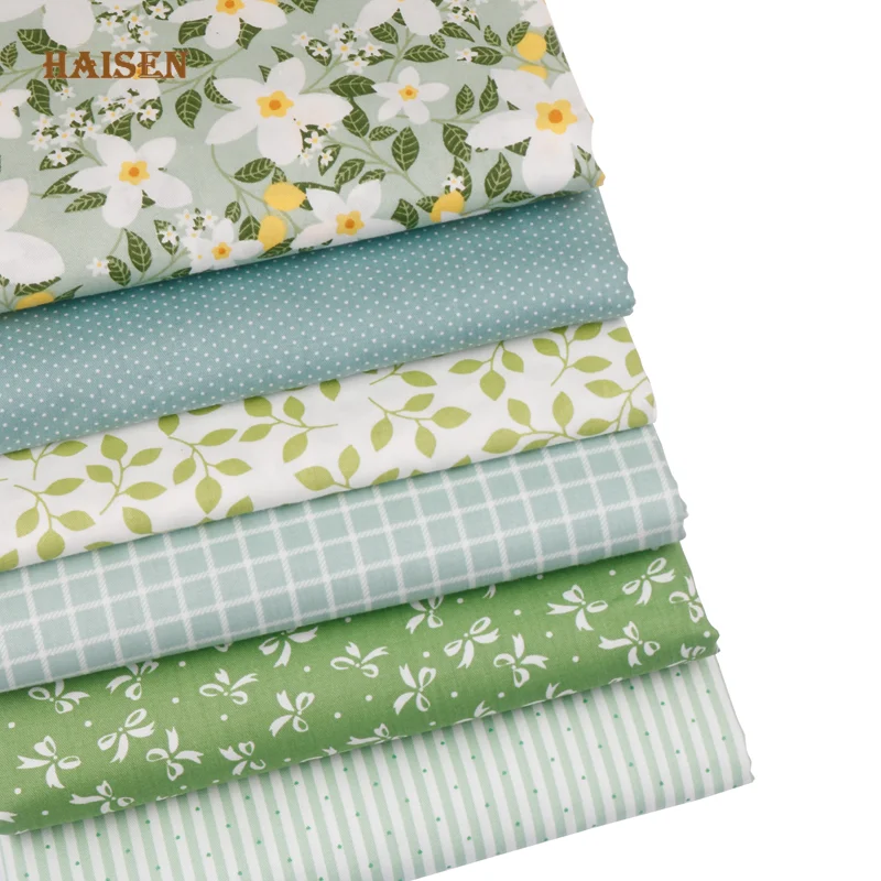 6 Stuks, Bloemen Serie Set, Gedrukt Twill Katoen Stof, patchwork Doek Voor Diy Naaien Quilten Baby & Kinderen Materiaal, 40Cm X 50Cm