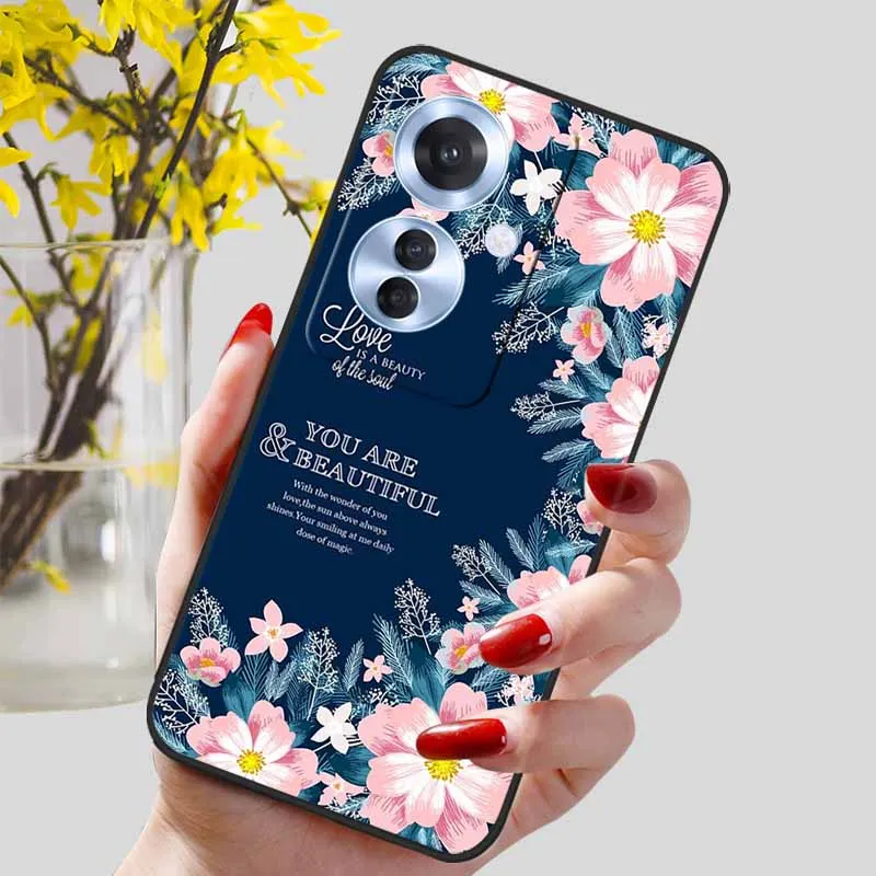 Black Marble Print Silicone Phone Cover - Fashionable Protective Shell and Soft TPU Case
