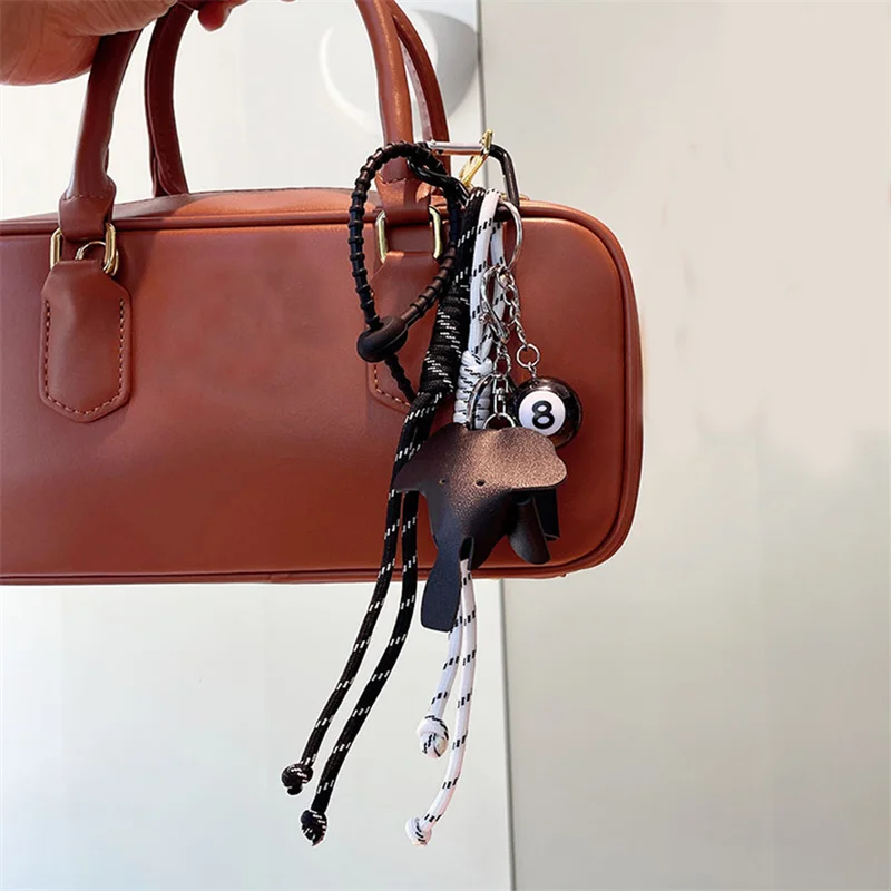 Vintage Brown Autumn And Winter PU Leather Elephant Suitable For Mobile Phone Bags Keychains Mens And Womens Pendants