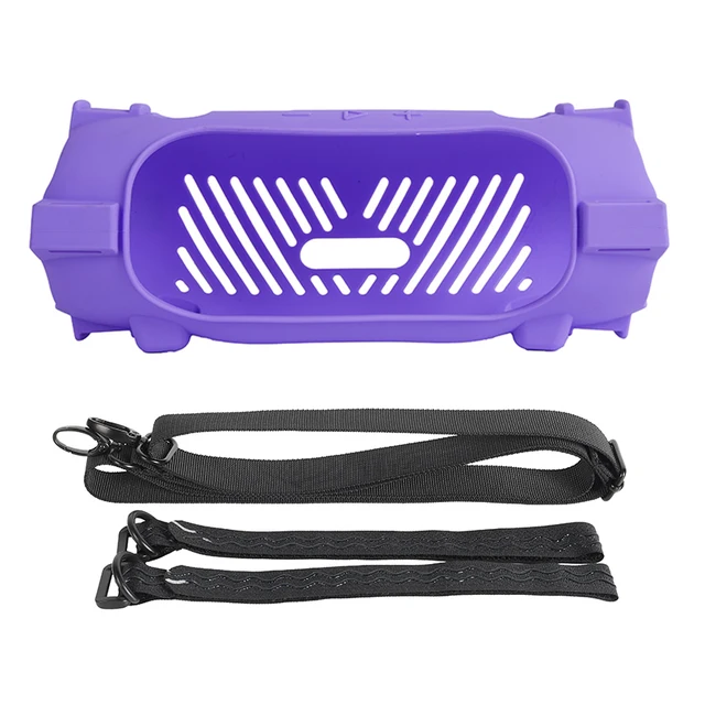 étui Mousqueton Enceinte Étui Silicone Co2CREA Pour JBL Go 4 - Protection Complète, Mousqueton Inclus - Rose - Ultra Léger Mousqueton Transport