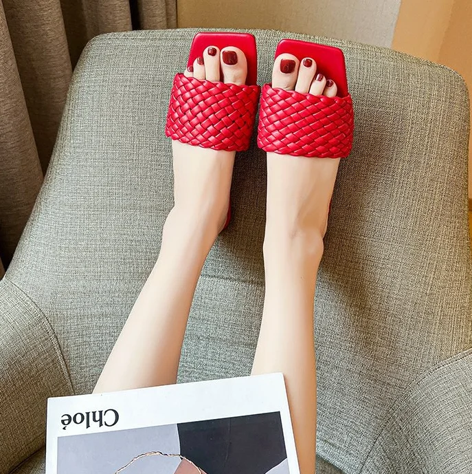 여성용 경량 직조 겉옷, 시원한 드래그, 다목적 비치 슬리퍼, 새로운 스타일, 여름 2025