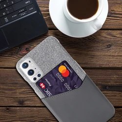 Leather Business Wallet Case with Card Slots - OnePlus Nord N10 5G (Gray)