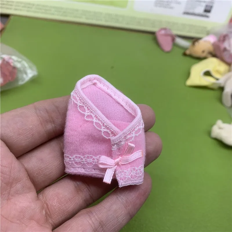 ternurinesPlay House Doll House Scene Cute Flocking Girl Toys Action Figures Ornaments Small BB Dolls Kids Gifts