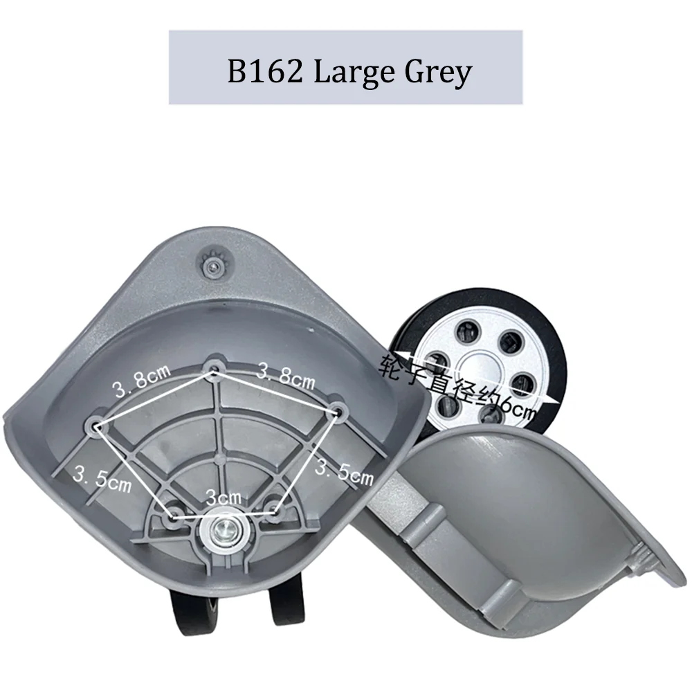 Suitable For LBJ B162LK Nylon Luggage Wheel Trolley Case Wheel Pulley Sliding Casters Universal Wheel Slient Wear-resistant