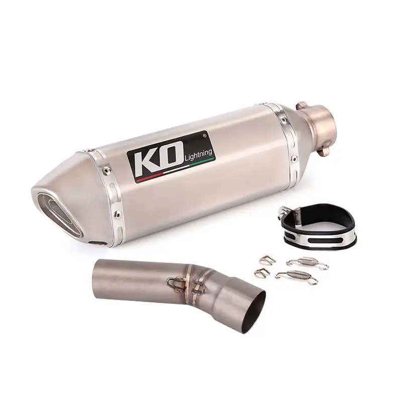 Left Muffler For BMW F650GS 2008-2012 F700GS 2013-2017 Motorcycle Exhaust Mid Pipe Escape Stainless Steel Connect Tube DB Killer - Image 4