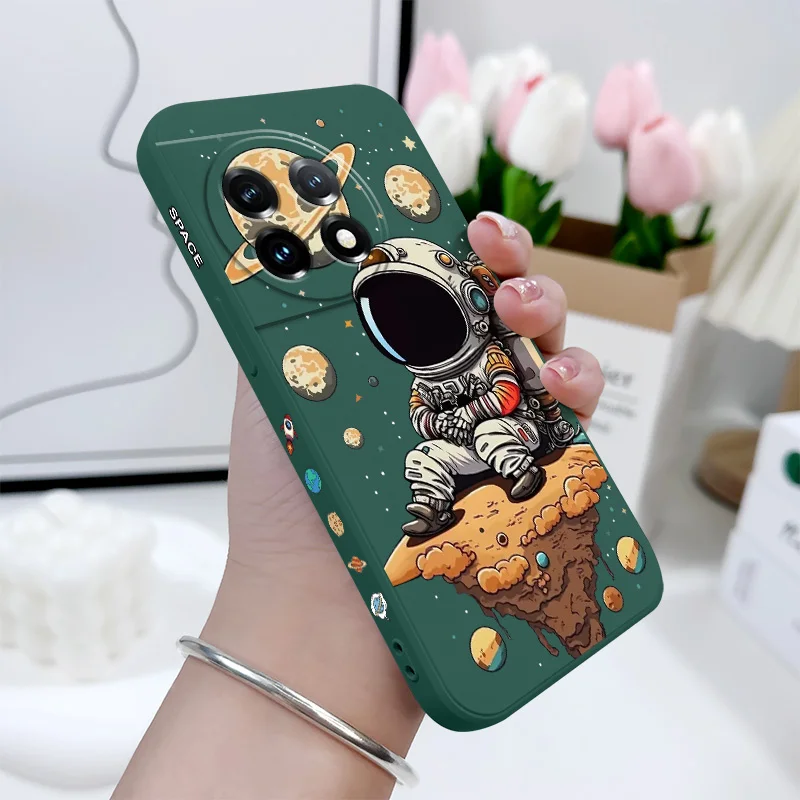 Thinking Astronaut Liquid Silicone Phone Case