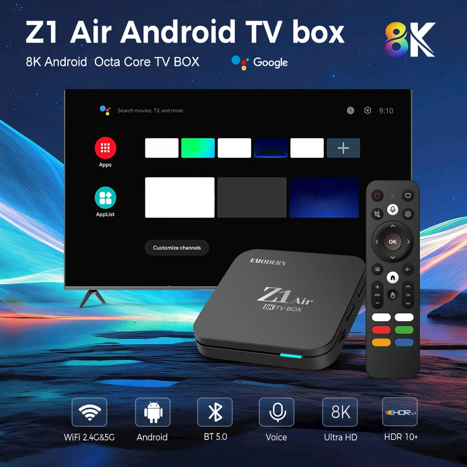 その他 Android TV box Z1 Max TV Box Android 15 iptv Allwinner H618 Quad Core 4G 5G