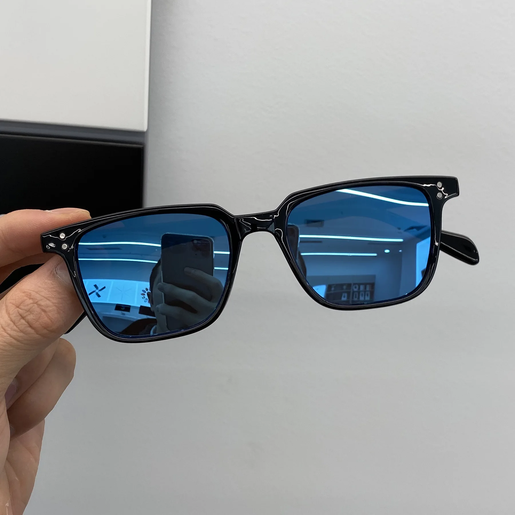 Fashion Square Driver Sunglasses Men Vintage Shades Male Sun Glasses Brand Design Mirror Retro Oculos De Sol Masculino