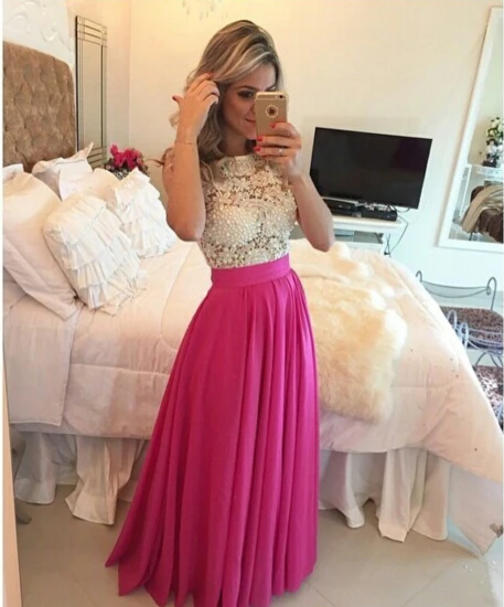 

2018 New Saudi Arabia Floor Length Fuchsia prom Glamorous party gown vestido de festa Off The Shoulder bridesmaid dresses