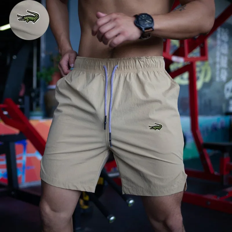 

Высококачественные летние шорты для фитнеса мужские спортивные Капри для тренировок быстросохнущие дышащие Негабаритные Эластичные Штаны для бега