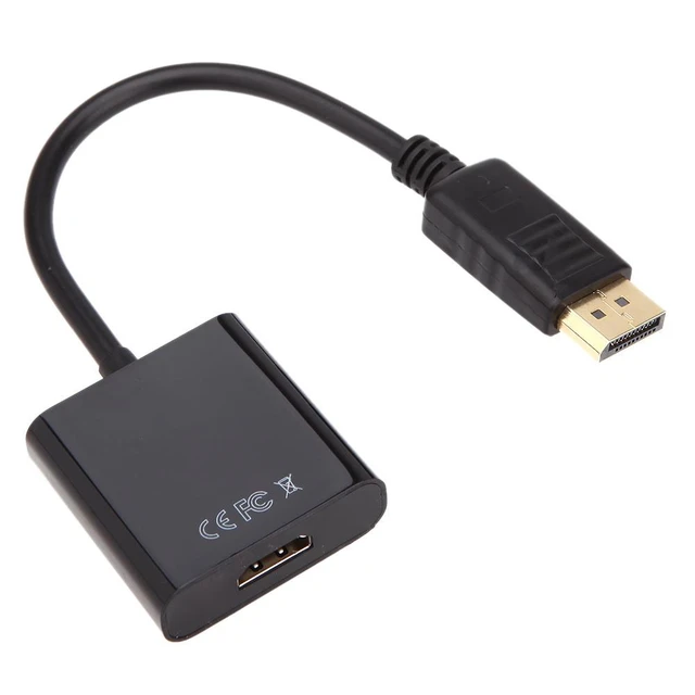 INECK® Adaptateur vidéo DisplayPort vers HDMI - Convertisseur DP