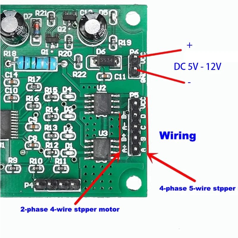 DC 5V 6V 9V 12V Stepper Motor Driver 2-Phase 4-Wire 4-Phase 5-Wire Stepping Motor Multifunction Speed Controller CW CCW Module dc motor speed controller stepper motor driver dc motor driver