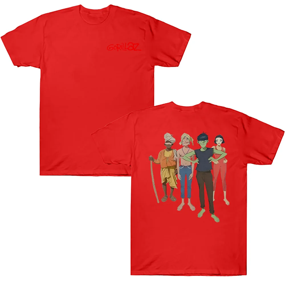 Gorillazs Graphic Unisex Cotton T-Shirt - Music Inspired Hip Hop & Gothic Style Top
