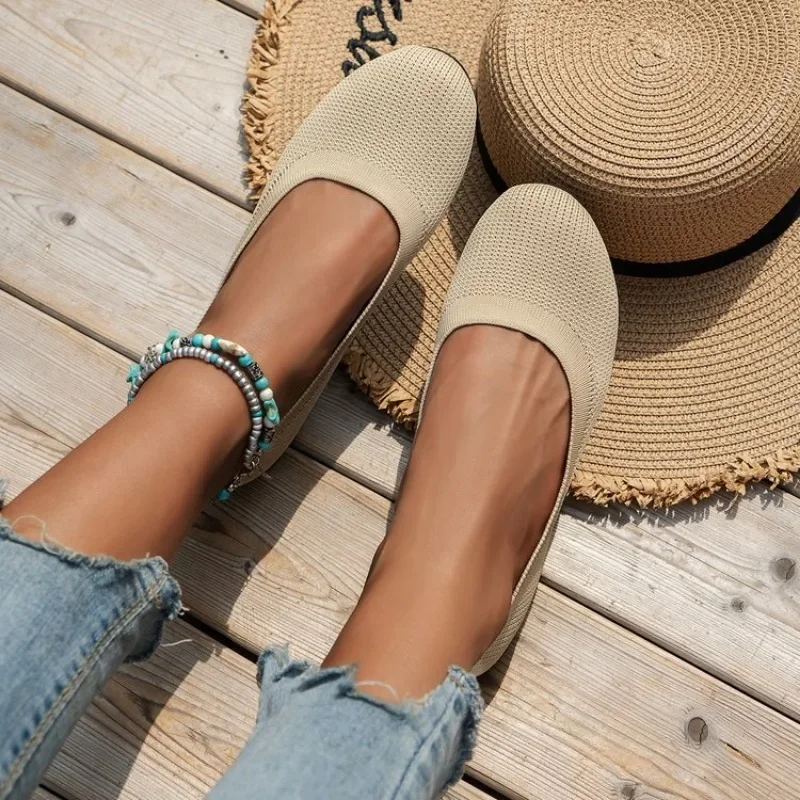 Women Flats Pointed Toe Solid Color Black Flats for Women Dressy Comfort Foldable Flats for Women  Brown Flat Heel Shoes