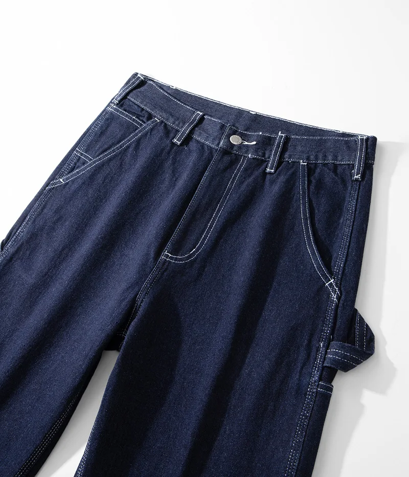 Original Denim Railway Worker Jeans Pants Amikaki Striped Longs
