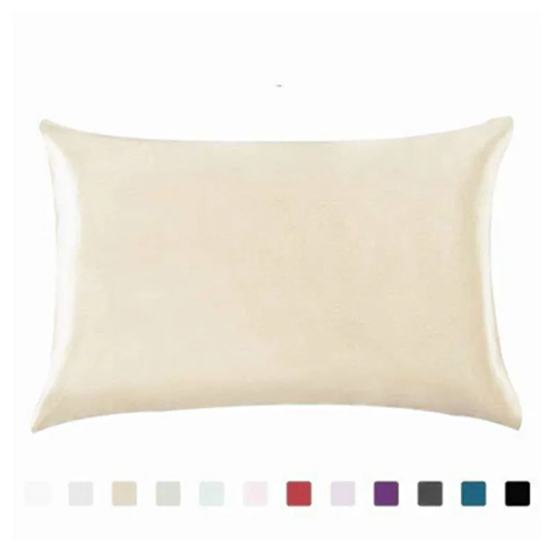 2 Federe Per Cuscino In Raso – 65x65 Cm – Morbide Come La Seta – Viola – Set Di 2 – Per Capelli E Pelle