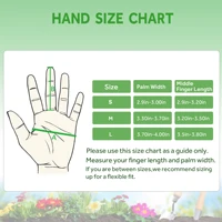 1Pair Garden Gloves for Weeding Working Digging Planting Gardening Gloves for Women light duty Breathable Touchscreen 2