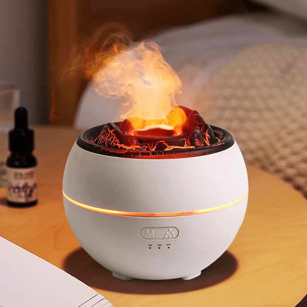 Volcano Essential Oils Aroma Diffuser USB Desktop Fragrance Air Humidifier  Ultrasonic Atomizing Timing Cool Mist Maker for Room