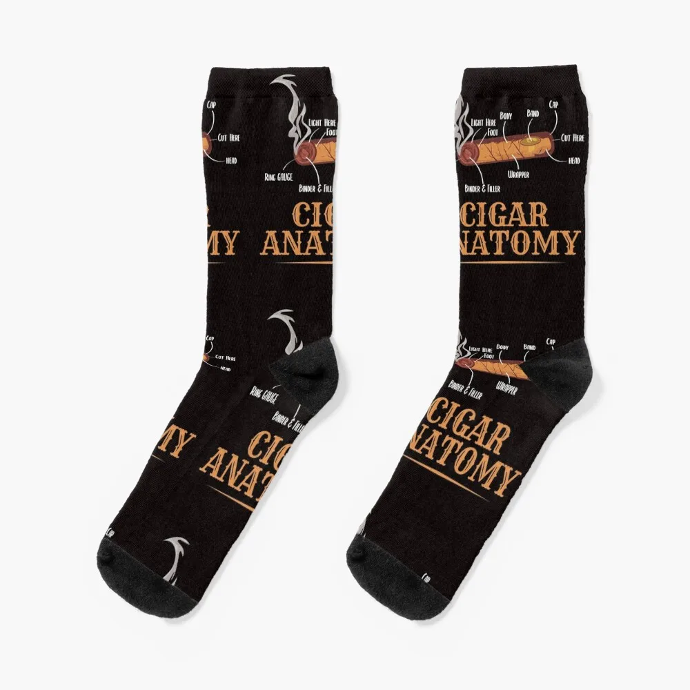 

Funny Smoker Smoke Smoking Cigar Anatomy Gift Socks Socks set socks Men's japanese fashion Fun socks Socks Ladies Men's