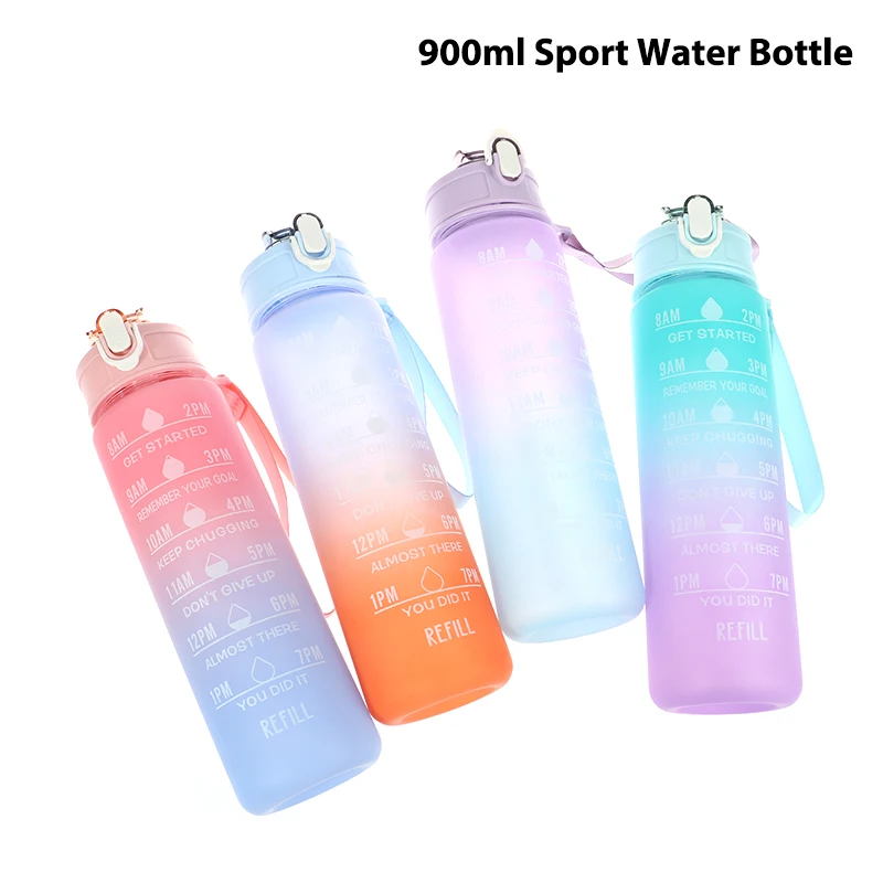

Спортивная бутылка для воды, 900 мл, герметичные бутылки для питья, портативная бутылка для воды для путешествий на открытом воздухе, Соусники для тренажерного зала и фитнеса