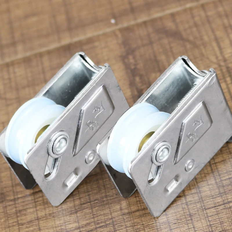 Set Di 4 Rulli Per Porte Scorrevoli In Vetro - Con Cuscinetti A Sfera, Viti In Ottone E Acciaio Inox - Foto 3