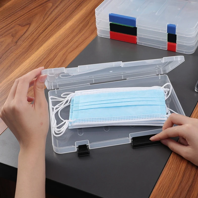 A4/A5 File Storage Box Transparent File Contract Classification Bills Sorting OfficeDocument Supplies Data Preservation Folder