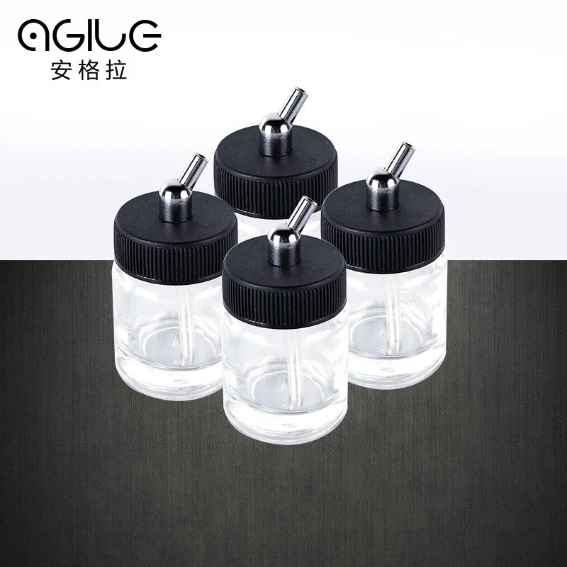 1 Pz Nuovo Arrivo Del Commercio All'Ingrosso 22Cc Airbrush Bottiglia Jar W/Aspirazione Standard Coperchio Pompa Spray Top