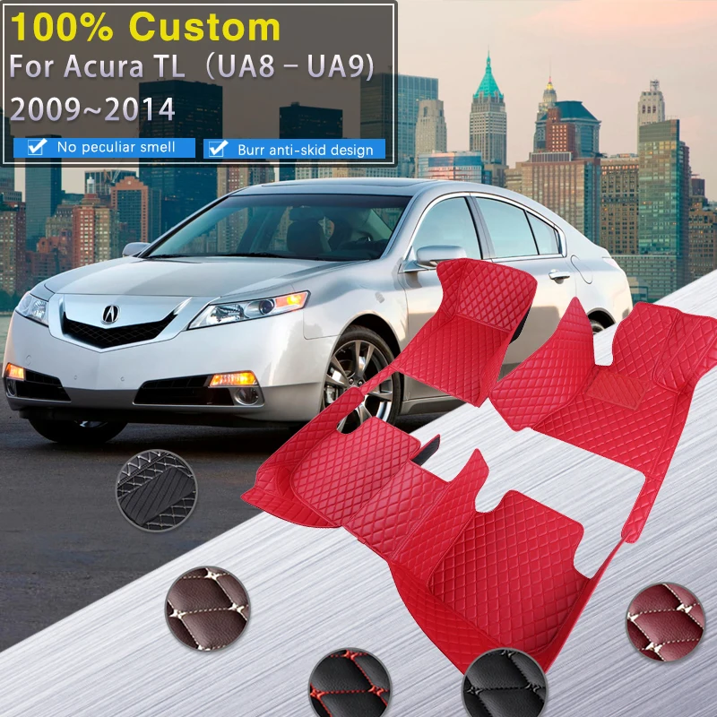 Автомобильные коврики для Acura TL UA8 UA9 MK4 2009 ~ 2014 водонепроницаемый коврик полный