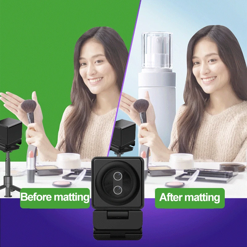 PC Webcam PC Web Camera Computer Camera Taida 12MP 4K Webcam 30fps Dual Lens USB Web Cam With Microphone Auto focus Living Stream Camera 20X Zoom For Youtube