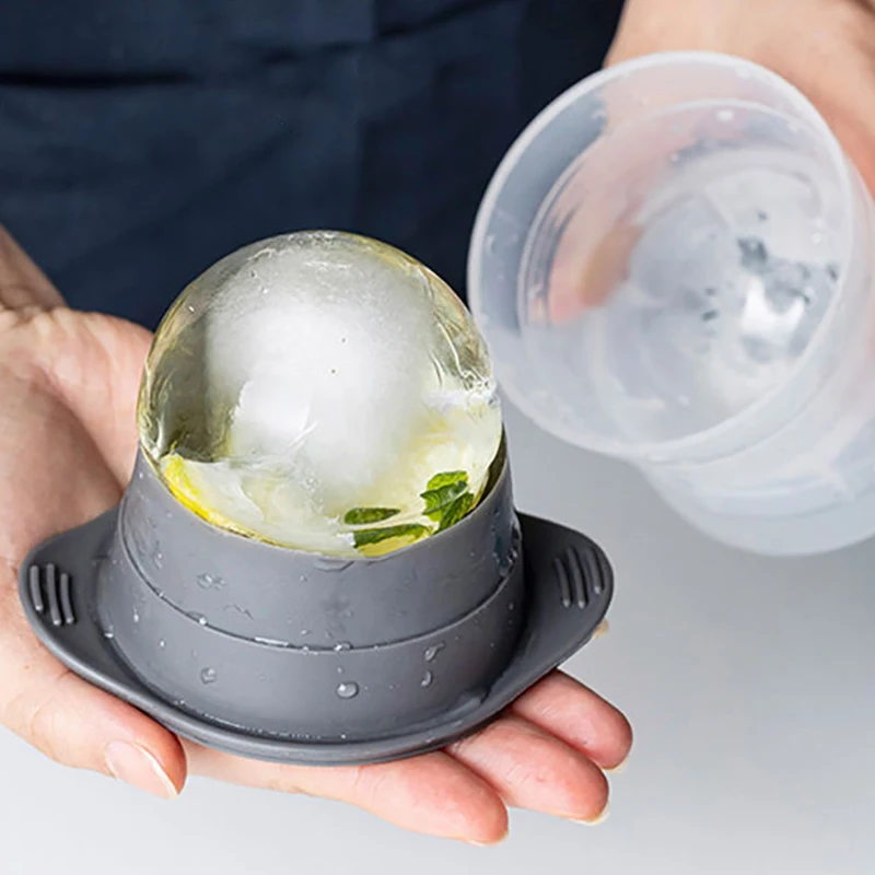 Silicone Sphere Ice Cube Mold Kitchen Stackable Slow Melting DIY Ice Ball Round Jelly Making Mould For Cocktail Whiskey Drink silicone ice cube maker
