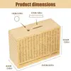 Wooden Piggy Bank Money Savings Box Container For Cash Saving Treasure Coin Case Helps The Habit Of Saving Supplies 2