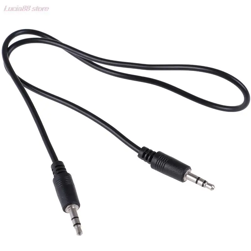 1pc 1m 3.5mm Jack Male To Male Car Aux Auxiliary Cord Stereo Audio