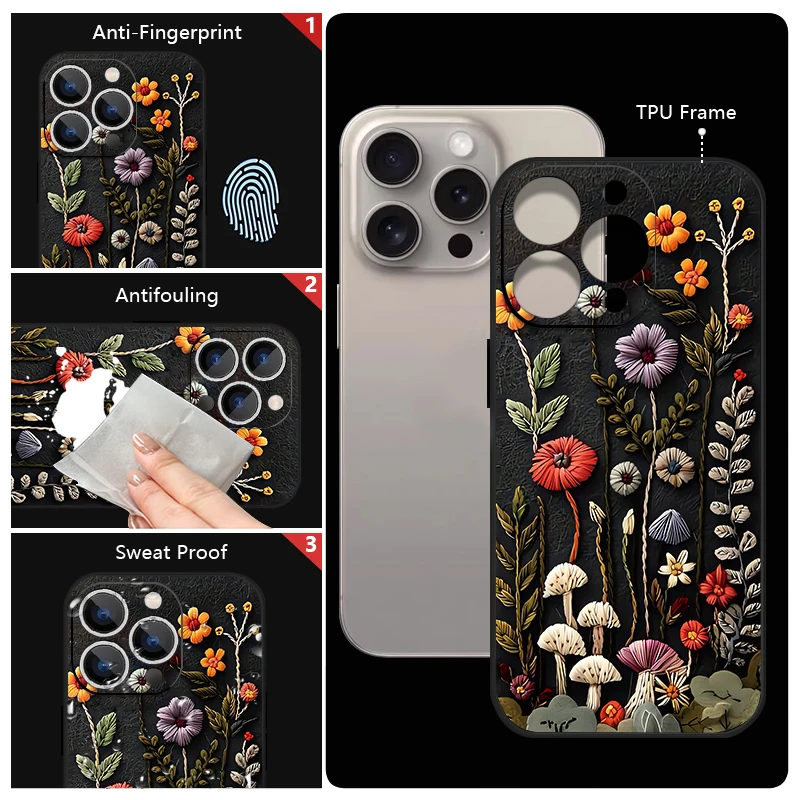 Stylish Wrist Strap Lanyard TPU Phone Case with Embossed Design