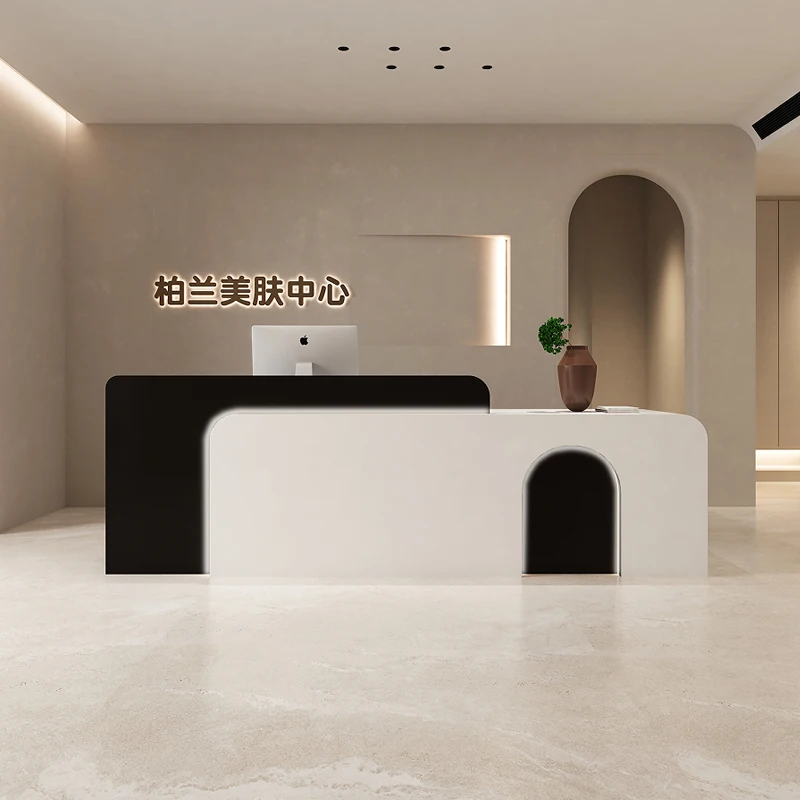 Lectern Store Reception Desk Stand Restaurant Podium Office Reception Desk Supermarket Beauty Salon Mostrador Luxury Furniture