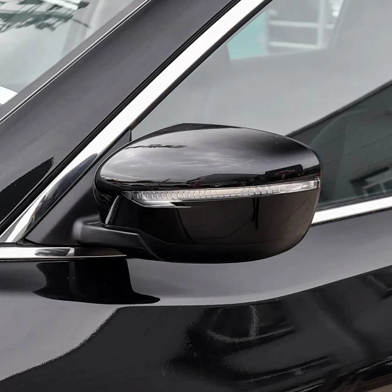 닛산 Qashqai 2015-2019 Murano Rogue Pathfinder 가열식 백미러 유리 교체용 사이드 백미러 커버 캡