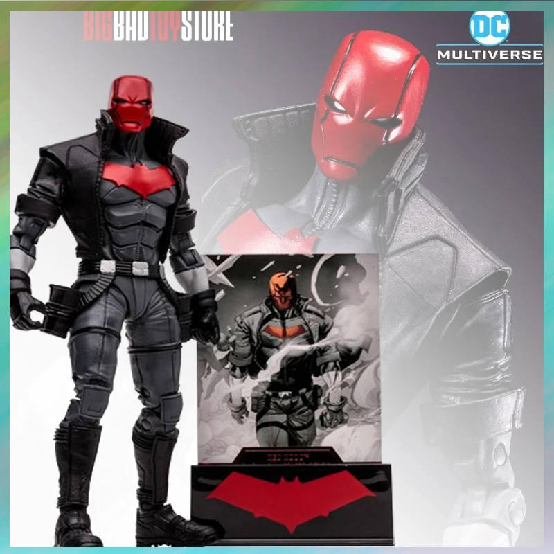 

Фигурки героев аниме Mcfarlane Dc, оригинальные Аниме фигурки, куклы, коллекционные модели, подарок для детей, красный капюшон, черно-белый цвет