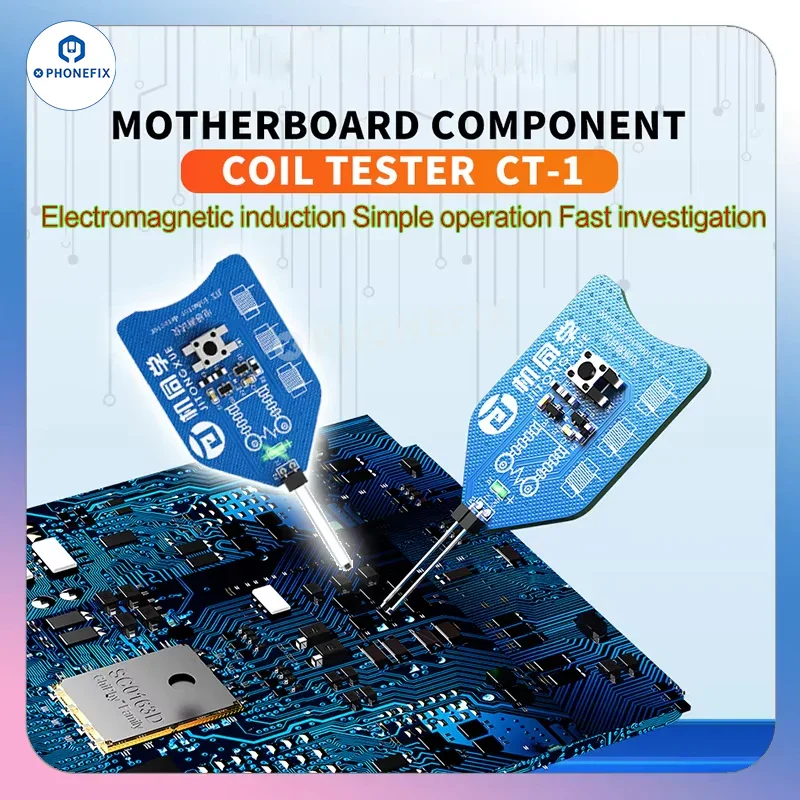 JTX CT-1 인덕터 감지기 휴대 전화 마더 보드 구성 요소 코일 테스터 PC..