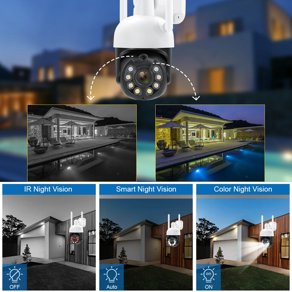 MISECU PTZ WIFI IP Dome Speed 3MP Camera Outdoor