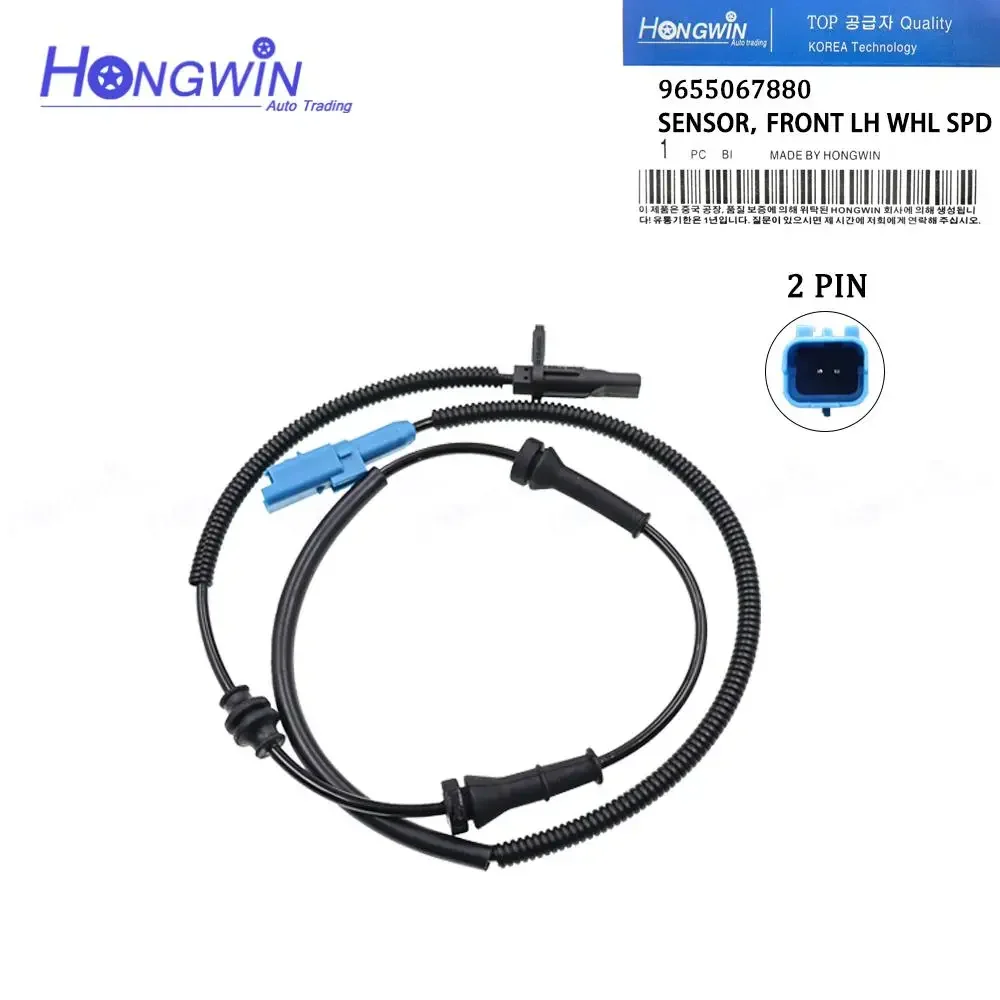 Car ABS Speed Sensor Front Rear ABS Speed Sensor For Citroen C-Elysee C3 DS3 Peugeot 207 208 301 2008 9655067880 9665592380 4545J9 4545J8 0265008485