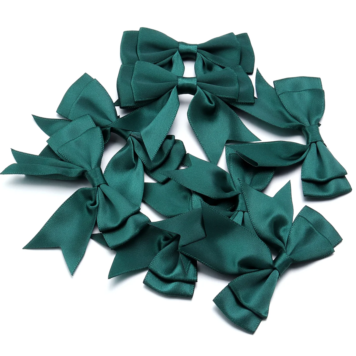 10 teile/los Satin Band Bögen Nette Bunte Dacron Doppel Schicht Bowknot Bogen Blume Für DIY Handwerk Kleidung Dekoration Zubehör – Detail 10