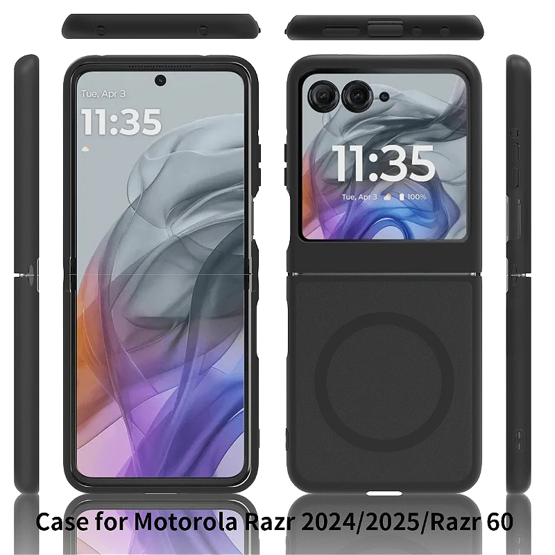 Luxurious Magnetic Clear Case with Skin Feel and Shockproof Protection