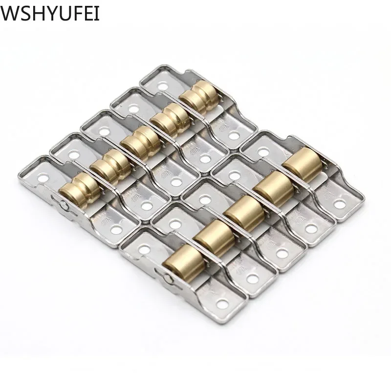 Sliding Door Rollers 10pcs/set sliding door wheels rollers Heavy Mute stainless steel window Sliding Door Bearing Rollers Furniture Hardware sliding door rollers