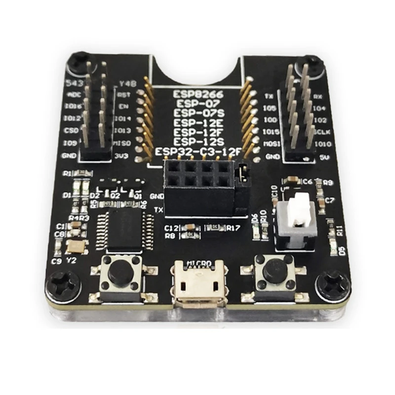 

1 Piece ESP8266 Test Rack Module Programmer Black PCB Multi-Function Portable Module