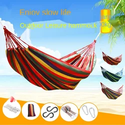 O novo balanço ao ar livre hammock jardim duplo lona pára quedas cama moda portátil piquenique acampamento lazer cadeira balanço