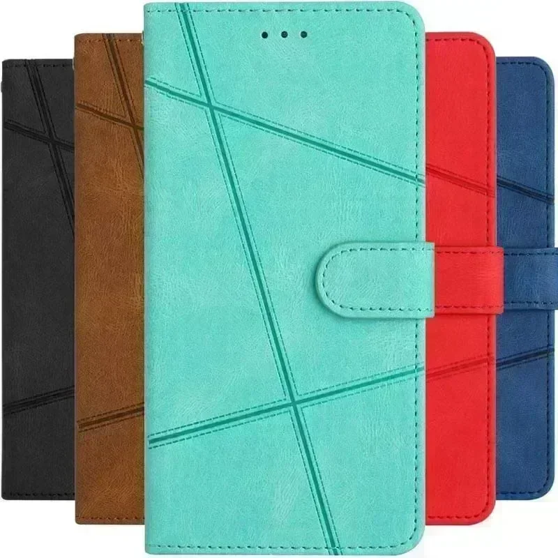 SEAHAI Cover Portafoglio In Pelle Per Xiaomi Redmi 12C/11A – Con Slot Carte E Supporto, Rossa