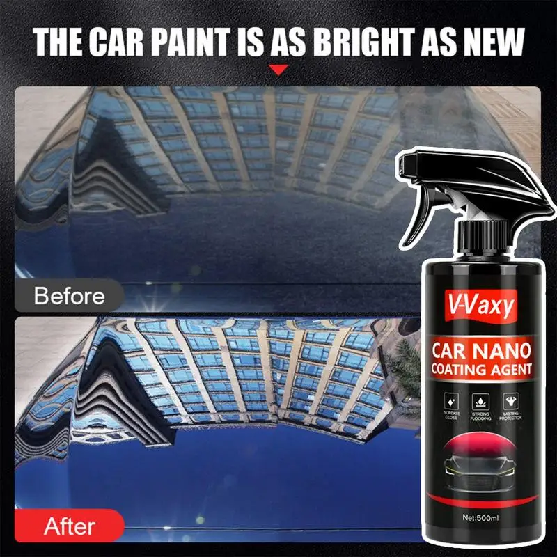 Car Nano Coating Agent Car Polishing Nano Hydrophobic Maintenance Liquid  Coating Wax Quick Coating Spray For Cars Motorcycles