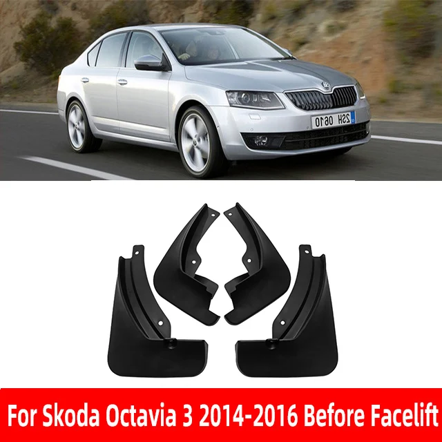 For Skoda Octavia 3 A7 5E Sedan MK3 2013 2014 2015 2016 2017 2018 2019  MudFlaps Mudguards Splash Rear Wheels Fender Accessories